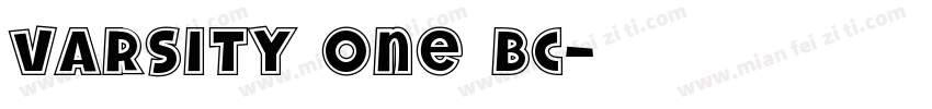 varsity one bc字体转换